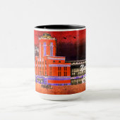 Navy Pier Chicago 1920's Watercolor Art Windy City Tasse (Zentrum)