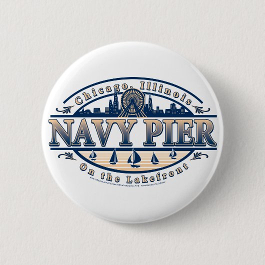 Navy Pier Chicago Button (Vorderseite)