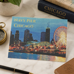 Navy Pier Chicago, Illinois Postcard Postkarte
