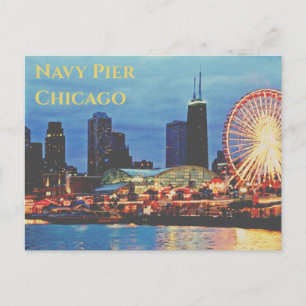 Navy Pier Chicago, Illinois Postcard Postkarte