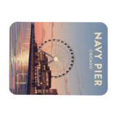 Navy Pier Chicago Illinois Reise Magnet (Horizontal)