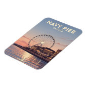Navy Pier Chicago Illinois Reise Magnet (Linke Seite)