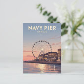 Navy Pier Chicago Illinois Reise Postkarte (Stehend Vorderseite)