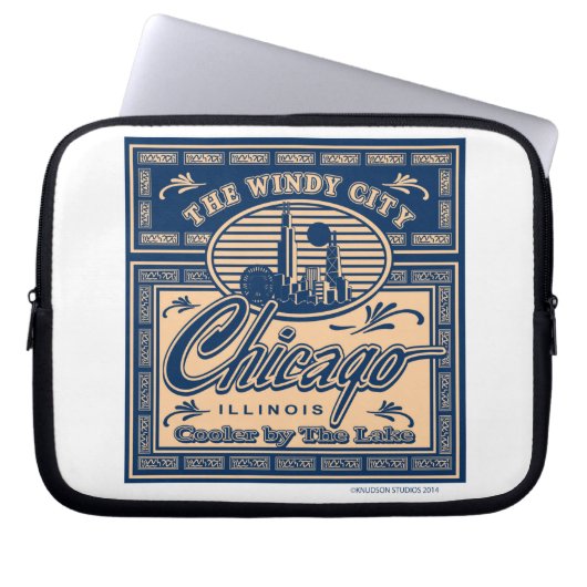 Navy Pier Chicago Laptopschutzhülle (Vorderseite)