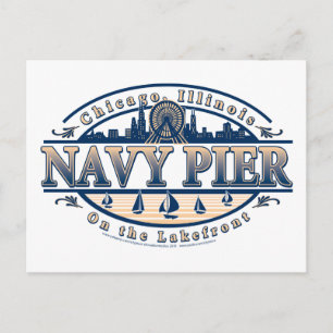 Navy Pier Chicago Postkarte