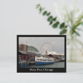 Navy Pier, Chicago Postkarte (Stehend Vorderseite)