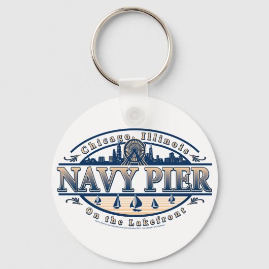 Navy Pier Chicago Schlüsselanhänger (Vorderseite)