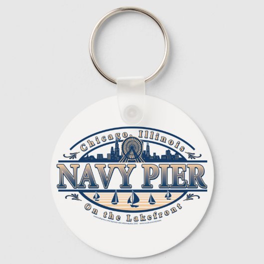 Navy Pier Chicago Schlüsselanhänger (Vorderseite)