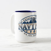 Navy Pier Chicago Zweifarbige Tasse (Vorderseite Links)