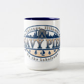 Navy Pier Chicago Zweifarbige Tasse (Mittel)