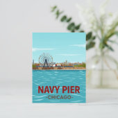 Navy Pier: Chicagos Seefront-Spaß Postkarte (Stehend Vorderseite)