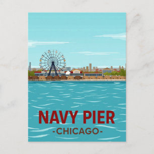 Navy Pier: Chicagos Seefront-Spaß Postkarte