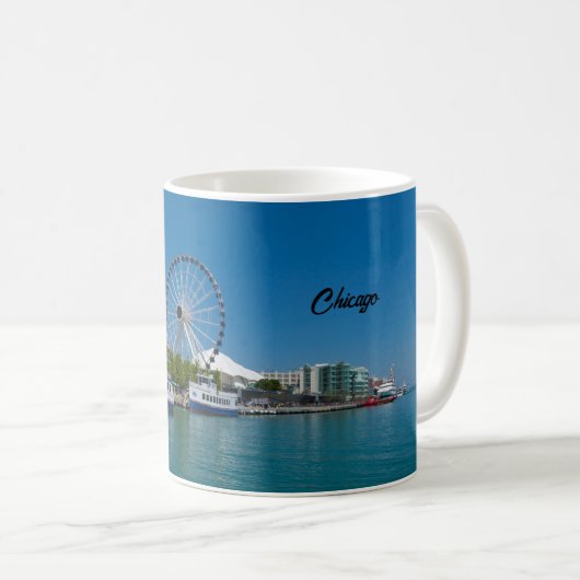 Navy Pier Coffee Tasse (VorderseiteRechts)