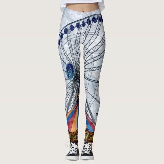 Navy Pier Ferris Wheel Leggings (Vorderseite)