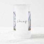 Navy Pier Ferris Wheel Mattglas Bierglas (Mittel)