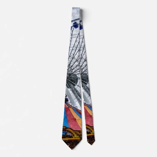 Navy Pier Ferris Wheel Neck Tie Krawatte (Vorderseite)