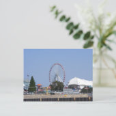 Navy Pier Ferris Wheel Postkarte (Stehend Vorderseite)