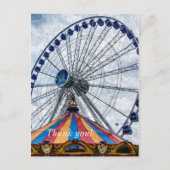 Navy Pier Ferris Wheel Vielen Dank Postkarte (Vorderseite)