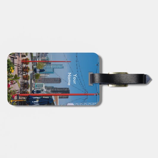 Navy Pier Lines Gepäckanhänger (Rückseite horizontal)