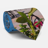 Navy Pier Lines Neck Tie Krawatte (Gerollt)