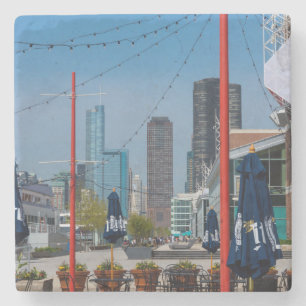 Navy Pier Lines Steinuntersetzer