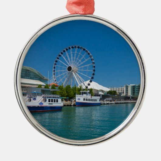 Navy Pier Ornament Aus Metall (Vorne)