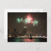 Navy Pier Postkarte (Vorne/Hinten)