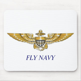 Navy_Pilot_Wings, FLIEGEN-MARINE Mousepad