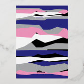 Navy Pink 16 . Geburtstag 16 Einladung Rose Gold (Rückseite)