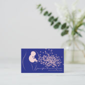 Navy Pink Baby Doula Birth Coach Schwangere Visitenkarte (Stehend Vorderseite)