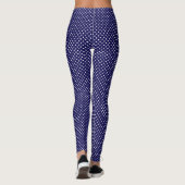 Navy Polka Dot Active Leggings (Rückseite)