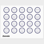 Navy Polka Dot Sticker (Blatt)
