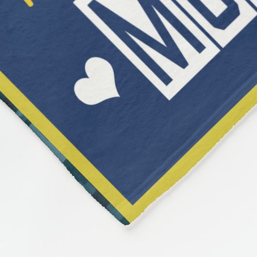 Navy Quilt, Mama Quilt, Geschenk für die Marine, M Fleecedecke (Ecke)