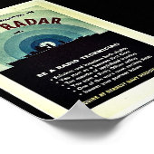 Navy Radar Poster (Ecke)
