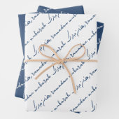 Navy Ramadan Mubarak Bilingual Geschenkpapier Set (Beispiel)