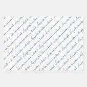 Navy Ramadan Mubarak Bilingual Geschenkpapier Set (Vorderseite)