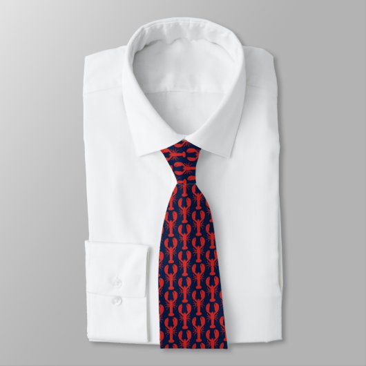 Navy/Red Lobster Preppy Krawatte (Gebunden)