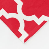 Navy & Red Monogram | Fleece Blanket (Ecke)