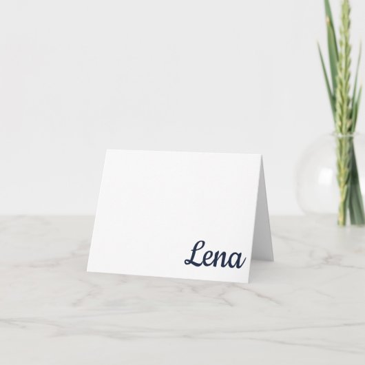 NAVY, RED Oxford, MS Personalisiert Note Card Dankeskarte (Vorderseite)