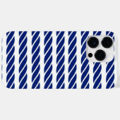 Navy Rope Stripes Nautic anpassbarer Hintergrund Case-Mate iPhone Hülle (Rückseite (Horizontal))