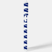 Navy Rope Stripes Nautic anpassbarer Hintergrund Case-Mate iPhone Hülle (Rückseite / Rechts)