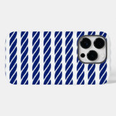 Navy Rope Stripes Nautic anpassbarer Hintergrund Case-Mate iPhone Hülle (Rückseite (Horizontal))