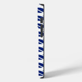 Navy Rope Stripes Nautic anpassbarer Hintergrund Case-Mate iPhone Hülle (Rückseite / Links)