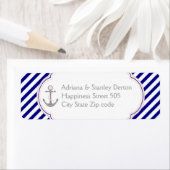 Navy, rosa Ankerhochzeit (Insitu)