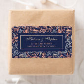 Navy & Rosa Blumenmuster - Hochzeit (Insitu)