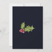 Navy-Rosa-Heilige-Beerenfest Einladung (Rückseite)