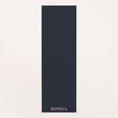 Navy-Rosa-Zoll Yogamatte (Vorderseite)