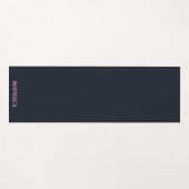 Navy-Rosa-Zoll Yogamatte (Vorderseite (Horizontal))