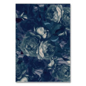 Navy Rose Gold Bouquet Wedding Table Numbers Tischnummer (Rückseite)