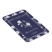 Navy-Rose speichert das Datumsfenster Magnet (Rechte Seite)
